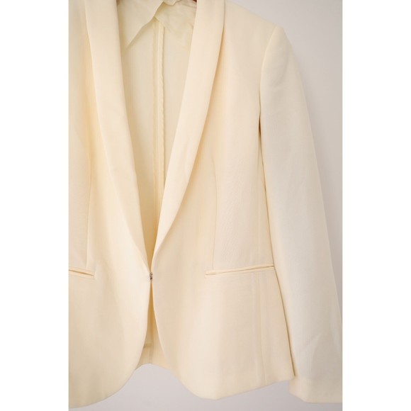 NWOT Rag & Bone White Blazer Hook Closure Formal Work Jacket Sz 2 Made in USA - Picture 2 of 9